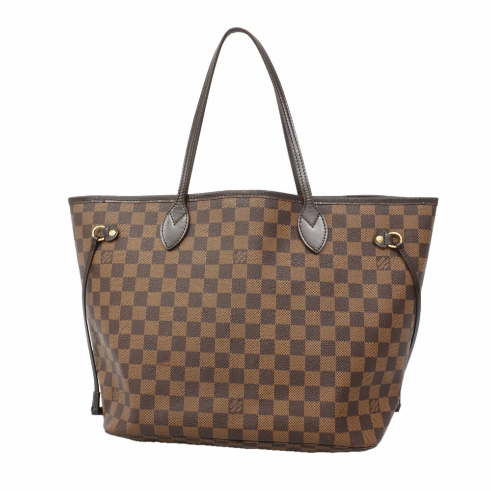 LOUIS VUITTON Authentic Brown Damier Neverfull MM Tote Bag